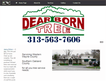 Tablet Screenshot of dearborntreeservice.com